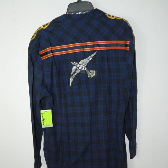 Sam Edelman Shirt Plaid Patch Embellished Plaid Sacket - Picture 5 of 12